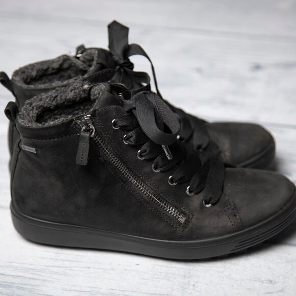 ECCO Women's Soft 7 TRED Gore-TEX High Sneaker, Size 7-7.5 - Picture 9 of 15